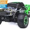 Exceed RC 1/10 2.4Ghz Infinitive Nitro Gas Powered .18 Engine RTR Off Road Monster 4WD Truck (Sava Green) RC Remote Control Radio Truck