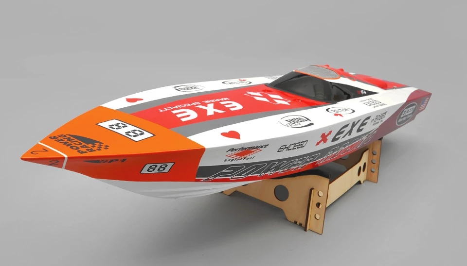 Exceed Racing Fiberglass Vee W/o Clutch Gas Powered RC 1300mm Almost Ready To Run Speed Boat (ARTR) 1 Exceed Racing Fiberglass Vee W/o Clutch Gas Powered RC 1300mm Almost Ready To Run Speed Boat (ARTR)
