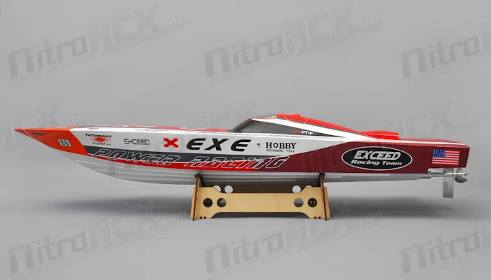 Exceed Racing Fiberglass Vee W/o Clutch Gas Powered RC 1300mm Almost Ready To Run Speed Boat (ARTR) 3 Exceed Racing Fiberglass Vee W/o Clutch Gas Powered RC 1300mm Almost Ready To Run Speed Boat (ARTR) - Image 3