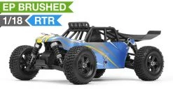 Iron Track Electric Barren 1/18th 4WD Desert Buggy Ready To Run (Blue) RC Remote Control Radio Car