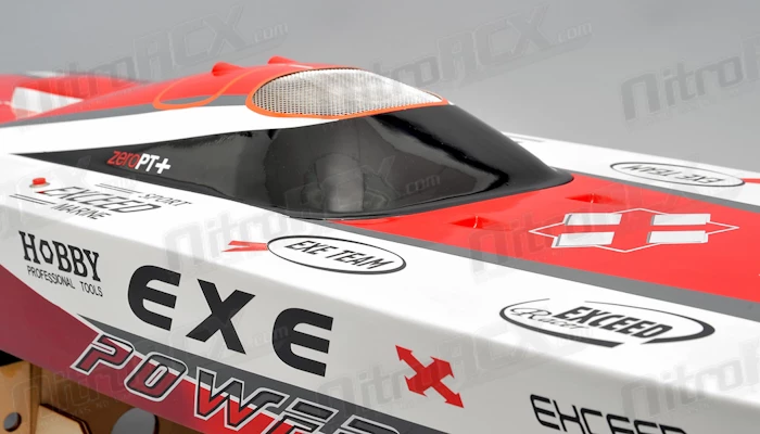 Exceed Racing Fiberglass Vee W/o Clutch Gas Powered RC 1300mm Almost Ready To Run Speed Boat (ARTR) 9 Exceed Racing Fiberglass Vee W/o Clutch Gas Powered RC 1300mm Almost Ready To Run Speed Boat (ARTR) - Image 9