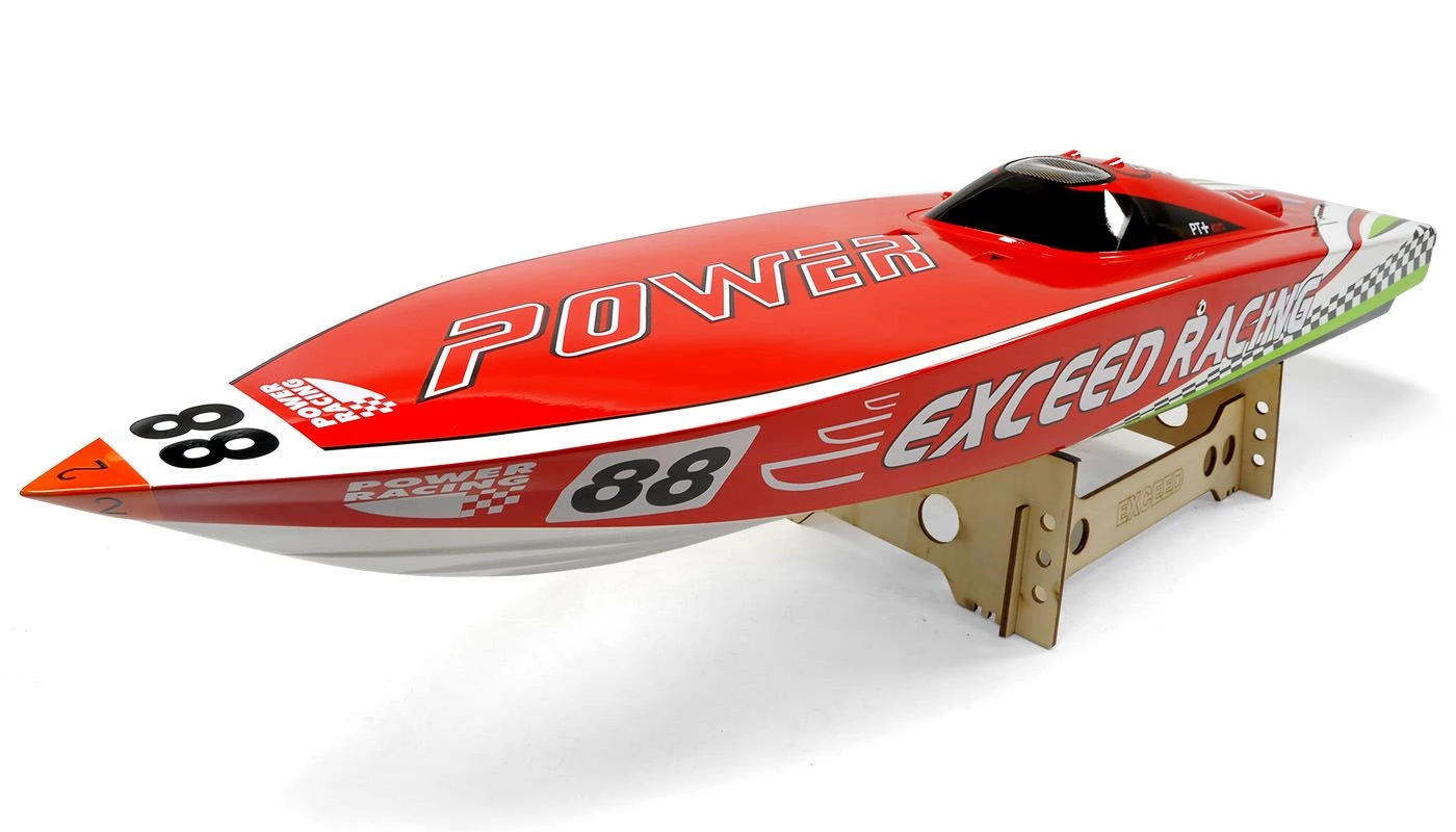 Exceed Racing Fiberglass Vee QJ260PUM 26cc W/o Clutch Gas Powered RC 1300mm Almost Ready To Run Speed Boat (ARTR) 1 Exceed Racing Fiberglass Vee QJ260PUM 26cc W/o Clutch Gas Powered RC 1300mm Almost Ready To Run Speed Boat (ARTR)