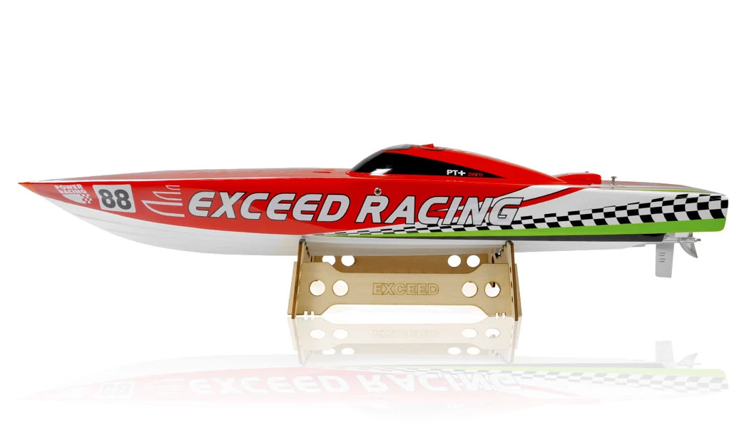 Exceed Racing Fiberglass Vee QJ260PUM 26cc W/o Clutch Gas Powered RC 1300mm Almost Ready To Run Speed Boat (ARTR) 4 Exceed Racing Fiberglass Vee QJ260PUM 26cc W/o Clutch Gas Powered RC 1300mm Almost Ready To Run Speed Boat (ARTR) - Image 4