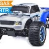 Exceed RC 1/10 2.4Ghz Infinitive Nitro Gas Powered .18 Engine RTR Off Road Monster 4WD Truck (Blue) RC Remote Control Radio Truck
