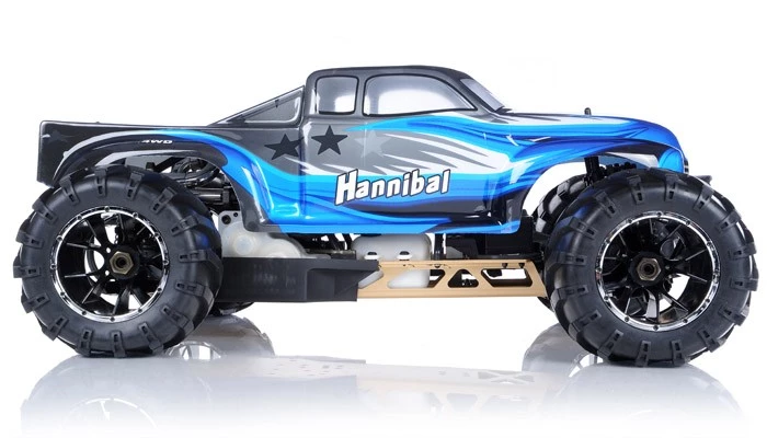 Exceed RC Hannibal 1/5th Giant Scale 32cc Gasoline Engine Remote Controlled Off-Road RC Monster Truck Ready To Run RTR With Fail Safe RC Remote Control Monster Truck Radio Car (AA Blue) 4 Exceed RC Hannibal 1/5th Giant Scale 32cc Gasoline Engine Remote Controlled Off-Road RC Monster Truck Ready To Run RTR With Fail Safe RC Remote Control Monster Truck Radio Car (AA Blue) - Image 4