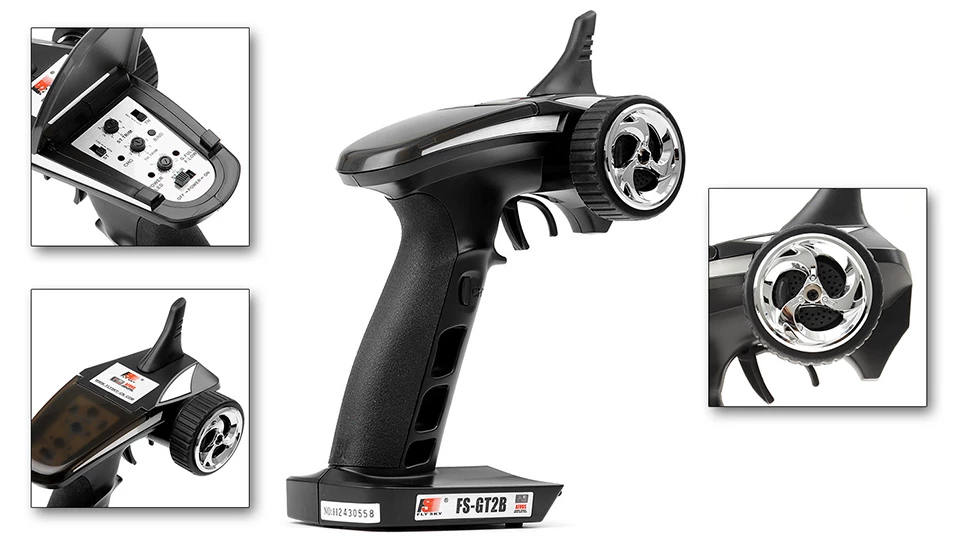 FlySky FS-GT2B LI-PO Lipo Battery Powered Surface 3 Channel 2.4ghz Radio System 79P-FSGT2B-2CH-Car 1 FlySky FS-GT2B LI-PO Lipo Battery Powered Surface 3 Channel 2.4ghz Radio System 79P-FSGT2B-2CH-Car