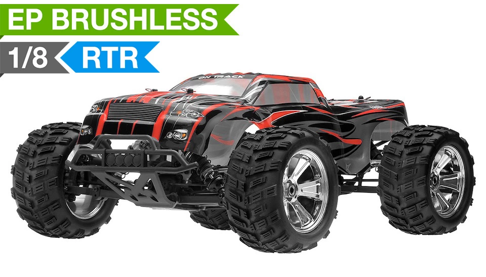 Iron Track E8MTL 1:8 SCALE RTR 4WD Brushless Monster Truck (Red) RC Remote Control Radio Car 1 Iron Track E8MTL 1:8 SCALE RTR 4WD Brushless Monster Truck (Red) RC Remote Control Radio Car