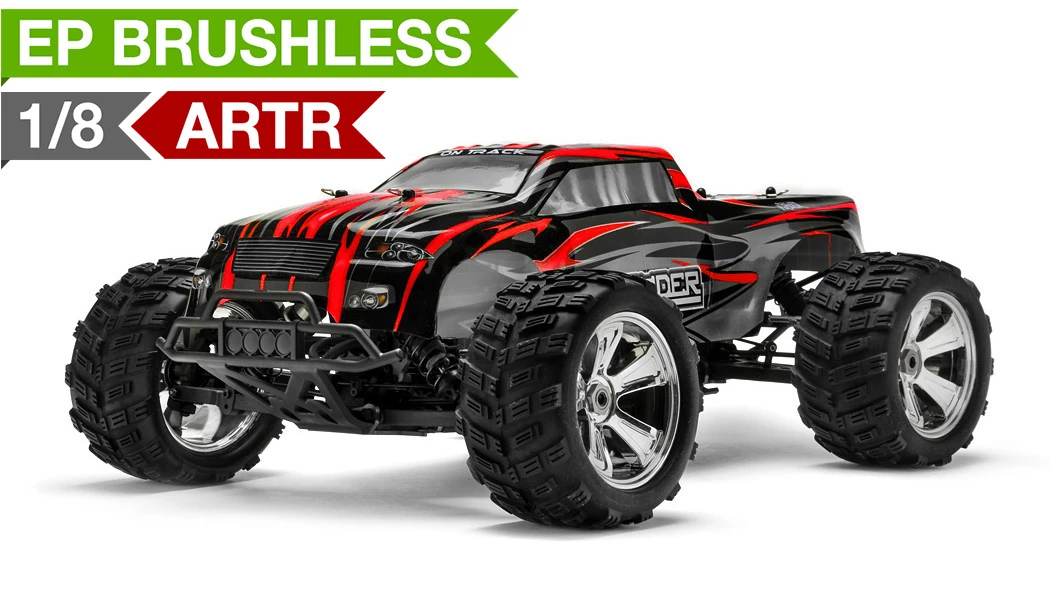 Iron Track E8MTL 1:8 SCALE ARTR 4WD Brushless Monster Truck (Red) RC Remote Control Radio Car 1 Iron Track E8MTL 1:8 SCALE ARTR 4WD Brushless Monster Truck (Red) RC Remote Control Radio Car