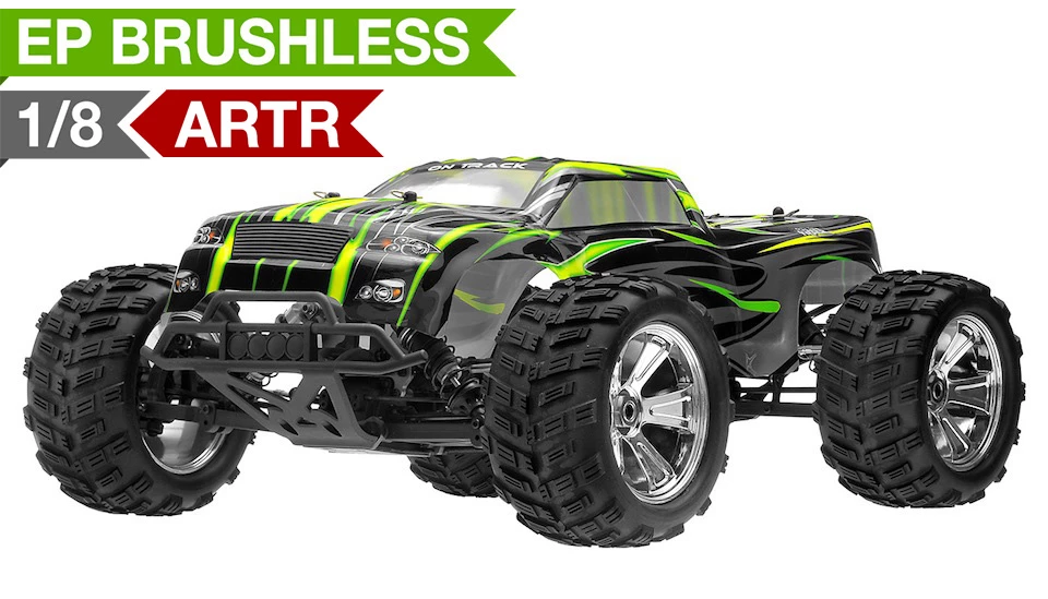 Iron Track E8MTL 1:8 SCALE ARTR 4WD Brushless Monster Truck (Green) RC Remote Control Radio Car 1 Iron Track E8MTL 1:8 SCALE ARTR 4WD Brushless Monster Truck (Green) RC Remote Control Radio Car