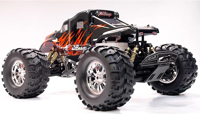 1/8 Th Scale 2.4Ghz Exceed RC Monster Truck MadBeast Nitro Gas RTR Version (Black/Red) RC Remote Control Radio Car 3 1/8 Th Scale 2.4Ghz Exceed RC Monster Truck MadBeast Nitro Gas RTR Version (Black/Red) RC Remote Control Radio Car - Image 3