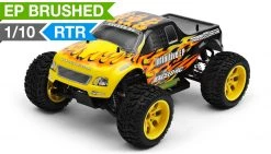 Exceed RC 1/10 2.4Ghz Electric Infinitive EP RTR Off Road Truck (Fire Yellow) RC Remote Control
