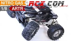 1/8TH Scale Exceed RC Nitro Gas Powered Monster Truck MadBeast W/ .28 Engine Almost Ready To Run ARTR RC Remote Control Radio Car