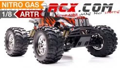 Exceed RC 1/8 Monster Truck MadBeast Nitro Gas Almost Ready To Run ARTR .28 Level Engine Black/Red Version RC Remote Control Radio Car