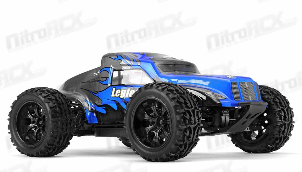 Exceed RC Racing Legion 1/10 Scale Monster Truck Ready To Run 2.4ghz (DD Blue) RC Remote Control Radio Car 2 Exceed RC Racing Legion 1/10 Scale Monster Truck Ready To Run 2.4ghz (DD Blue) RC Remote Control Radio Car - Image 2