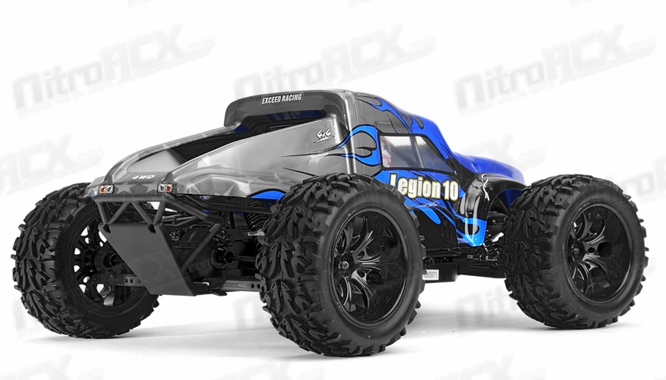 Exceed RC Racing Legion 1/10 Scale Monster Truck Ready To Run 2.4ghz (DD Blue) RC Remote Control Radio Car 5 Exceed RC Racing Legion 1/10 Scale Monster Truck Ready To Run 2.4ghz (DD Blue) RC Remote Control Radio Car - Image 5