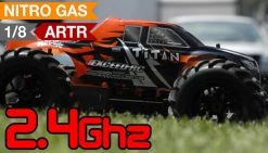 1/8 2.4Ghz Exceed RC Tectonic .21 Nitro Gas Powered Almost Ready To Run ARTR 4WD Monster Truck Sava Red RC Remote Control Radio Car