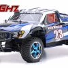 Exceed RC 1/10 Rally Monster GP Nitro Gas Powered .18 Engine 2-Speed Transmission Ready To Run RC Remote Control Radio Car Truck (Stripe Blue)