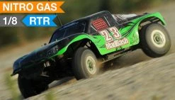 Rally Radio Car 1/8th Exceed RC Madbash Nitro Powered RTR Ready To Run Racing Edtion .28 Engine Rally Car Star Green RC Remote Control Short Course Truck