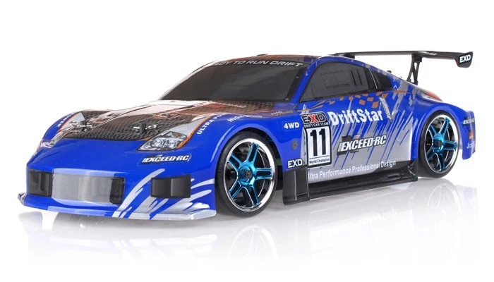 2.4Ghz Brushless Version Exceed RC Drift Star Electric Powered RTR Drift Racing Car 350 Carbon Blue Style RC Remote Control Radio Car 2 2.4Ghz Brushless Version Exceed RC Drift Star Electric Powered RTR Drift Racing Car 350 Carbon Blue Style RC Remote Control Radio Car - Image 2