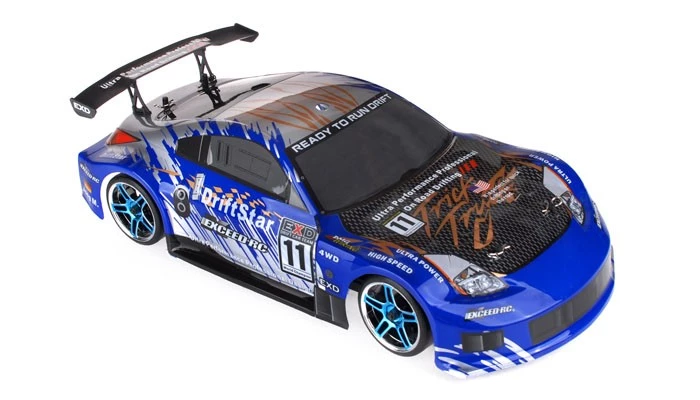 2.4Ghz Brushless Version Exceed RC Drift Star Electric Powered RTR Drift Racing Car 350 Carbon Blue Style RC Remote Control Radio Car 4 2.4Ghz Brushless Version Exceed RC Drift Star Electric Powered RTR Drift Racing Car 350 Carbon Blue Style RC Remote Control Radio Car - Image 4