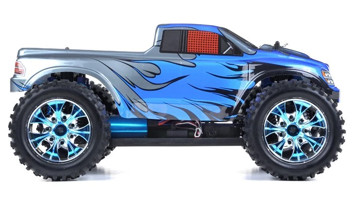 Exceed RC Off Road Truck Radio Car 1/10 Infinitive Brushless PRO 2.4Ghz Electric RTR Off Road Truck (DD Blue) RC Remote Control With Aluminum Shocks + 3s LiPo Ready 3 Exceed RC Off Road Truck Radio Car 1/10 Infinitive Brushless PRO 2.4Ghz Electric RTR Off Road Truck (DD Blue) RC Remote Control With Aluminum Shocks + 3s LiPo Ready - Image 3