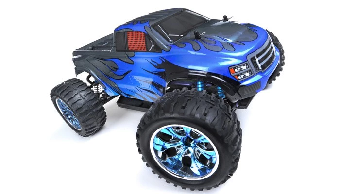 Exceed RC Off Road Truck Radio Car 1/10 Infinitive Brushless PRO 2.4Ghz Electric RTR Off Road Truck (DD Blue) RC Remote Control With Aluminum Shocks + 3s LiPo Ready 6 Exceed RC Off Road Truck Radio Car 1/10 Infinitive Brushless PRO 2.4Ghz Electric RTR Off Road Truck (DD Blue) RC Remote Control With Aluminum Shocks + 3s LiPo Ready - Image 6
