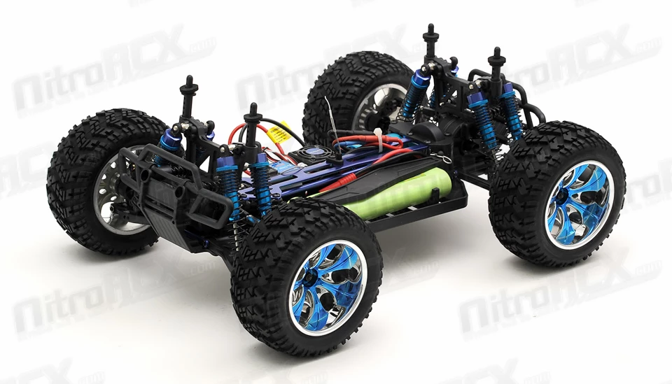 Exceed RC Off Road Truck Radio Car 1/10 Infinitive Brushless PRO 2.4Ghz Electric RTR Off Road Truck (DD Blue) RC Remote Control With Aluminum Shocks + 3s LiPo Ready 9 Exceed RC Off Road Truck Radio Car 1/10 Infinitive Brushless PRO 2.4Ghz Electric RTR Off Road Truck (DD Blue) RC Remote Control With Aluminum Shocks + 3s LiPo Ready - Image 9