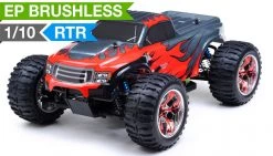 Exceed RC Off Road Truck Radio Car 1/10 Brushless PRO 2.4Ghz Electric Infinitive EP RTR Off Road Truck (DD Red) RC Remote Control With Aluminum Shocks + 3s LiPo Ready