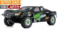 1/8th Exceed RC Mad Code GP Nitro Powered Short Course Racing Edition Almost Ready To Run ARTR Rally Car (Green) RC Remote Control Radio Car