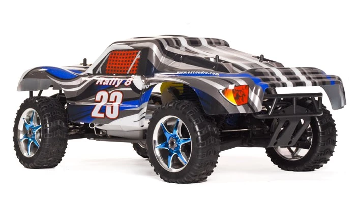 1/8 2.4Ghz Exceed RC Rally 8 .21 Nitro Gas Powered Almost Ready To Run ARTR 4WD Rally Car Stripe Blue RC Remote Control Radio Car 2 1/8 2.4Ghz Exceed RC Rally 8 .21 Nitro Gas Powered Almost Ready To Run ARTR 4WD Rally Car Stripe Blue RC Remote Control Radio Car - Image 2