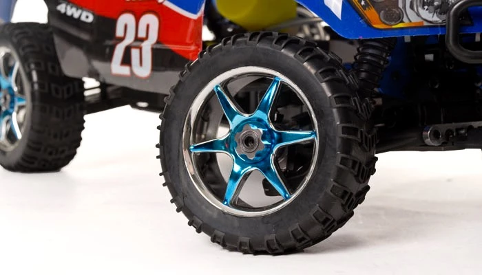 1/8 2.4Ghz Exceed RC Rally 8 .21 Nitro Gas Powered Almost Ready To Run ARTR 4WD Rally Car Stripe Blue RC Remote Control Radio Car 3 1/8 2.4Ghz Exceed RC Rally 8 .21 Nitro Gas Powered Almost Ready To Run ARTR 4WD Rally Car Stripe Blue RC Remote Control Radio Car - Image 3