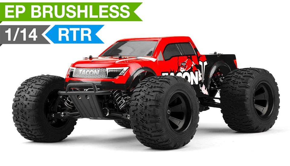 1/14 Tacon Valor Monster Truck Brushless Ready To Run 2.4ghz (Red) RC Remote Control Radio Car 1 1/14 Tacon Valor Monster Truck Brushless Ready To Run 2.4ghz (Red) RC Remote Control Radio Car