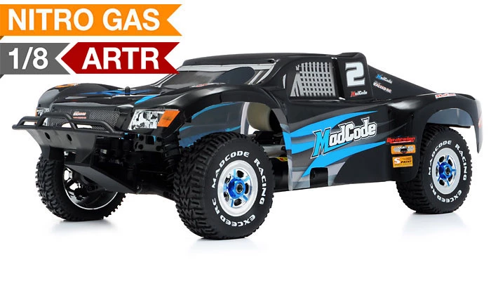 1/8th Exceed RC Mad Code GP Nitro Powered Short Course Racing Edition Almost Ready To Run ARTR Rally Car (Blue) RC Remote Control Radio Car 1 1/8th Exceed RC Mad Code GP Nitro Powered Short Course Racing Edition Almost Ready To Run ARTR Rally Car (Blue) RC Remote Control Radio Car