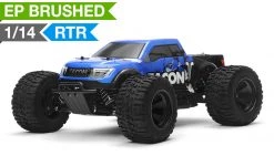 1/14 Tacon Valor Monster Truck Brushed Ready To Run 2.4ghz (Blue) RC Remote Control Radio Car