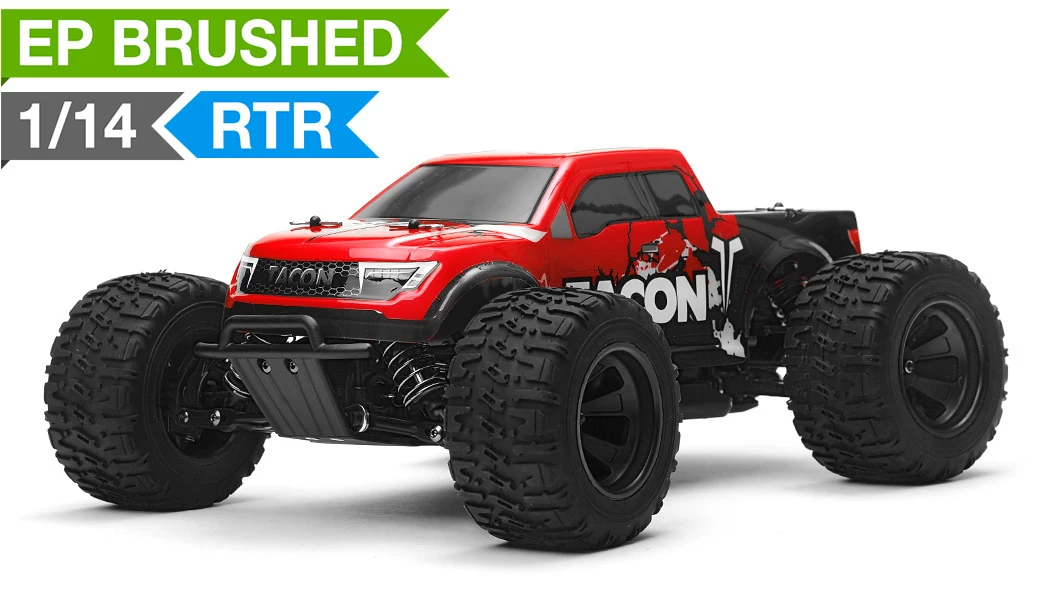 1/14 Tacon Valor Monster Truck Brushed Ready To Run 2.4ghz (Red) RC Remote Control Radio Car 1 1/14 Tacon Valor Monster Truck Brushed Ready To Run 2.4ghz (Red) RC Remote Control Radio Car