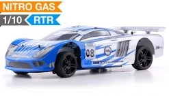 On Road Racing Car Radio 1/10 2.4Ghz Exceed RC Nitro Gas Powered Ultra RTR On Road Racing Car Fire Blue RC Remote Control