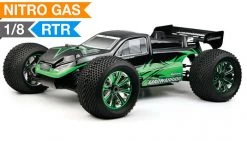 Exceed RC 1/8 MadWarrior 2.4GHz Nitro Gas Powered Truggy W/ .21 Gas Engine RTR Ready To Run RC Remote Control Radio Car Limited Edition (Star Green)