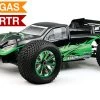 Exceed RC 1/8th Scale MadWarrior Nitro Powered Led Truggy W/ .21 Engine, 4WD,Almost Ready To Run ARTR[Star Green] RC Remote Control Radio Truck