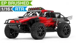 Exceed RC 1/16 Legion Racing Desert Monster Truck Ready To Run 2.4ghz (DD Red) RC Remote Control Radio Car