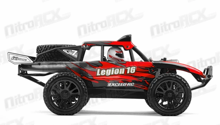 Exceed RC 1/16 Legion Racing Desert Monster Truck Ready To Run 2.4ghz (DD Red) RC Remote Control Radio Car 4 Exceed RC 1/16 Legion Racing Desert Monster Truck Ready To Run 2.4ghz (DD Red) RC Remote Control Radio Car - Image 4
