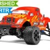 Mini MadBeast 1/18 Scale Electric Monster Truck Ready To Run RC Remote Control Radio Truck (Red)