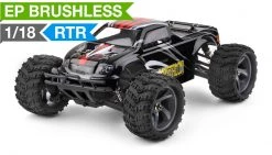 Iron Track Electric Mastadon 1:18 4WD Brushless Truck Ready To Run (Black) RC Remote Control Radio Car
