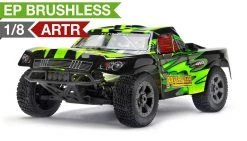 Iron Track MegaE8SCL Mayhem 1/8 ARTR 4WD Brushless Short Course Truck (Green) RC Remote Control Truck