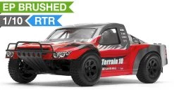 Exceed RC Racing Terrain 1/10 Scale Short Course Truck Ready To Run 2.4ghz (AA Red) RC Remote Control Radio Car