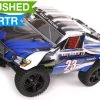 Exceed RC 1/10 2.4Ghz Short Course Electric Rally Monster RTR Off Road Rally Truck Carbon Stripe Blue RC Remote Control Rally Truck Radio Car