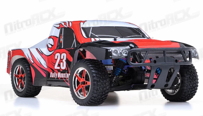 Exceed RC 1/10th 2.4Ghz Brushless Short Course Rally Monster Electric RTR Racing Truck (CC Red) RC Remote Control Rally Truck Radio Car With Aluminum Shocks + 3s LiPo Ready 2 Exceed RC 1/10th 2.4Ghz Brushless Short Course Rally Monster Electric RTR Racing Truck (CC Red) RC Remote Control Rally Truck Radio Car With Aluminum Shocks + 3s LiPo Ready - Image 2
