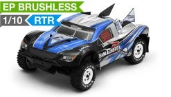 Team Energy D10SC 1/10th Scale Brushless Powered Ready To Run Racing Short Course Truck With Dimension GT3X AFHDS 2.4ghz 3 Channel Radio System RC Remote Control Radio Truck