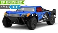 1/14 Tacon Thriller Short Course Truck Brushed Ready To Run 2.4ghz (Blue) RC Remote Control Radio Car