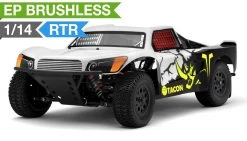1/14th Tacon Thriller Short Course Truck Brushless Ready To Run (White) RC Remote Control Radio Car