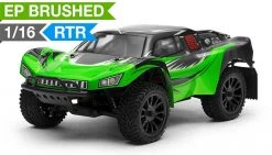 Exceed RC Racing Desert Short Course Truck 1/16 Scale Ready To Run 2.4ghz (AA Green) RC Remote Control Radio Car